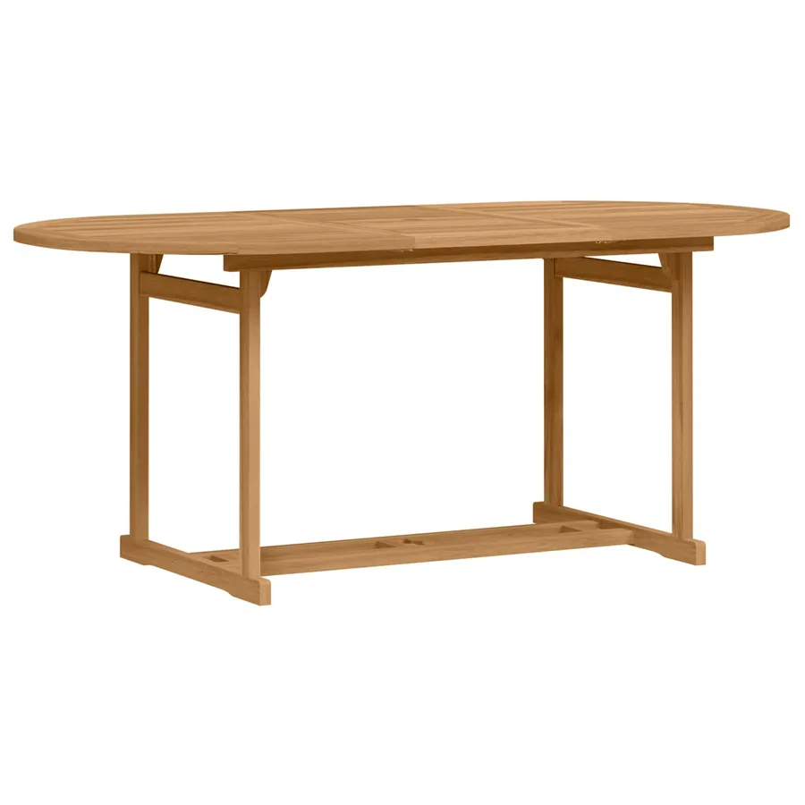 Ensemble de salle à manger pour jardin 7 pcs Marron - 5