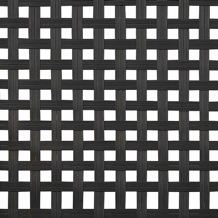 Ensemble de salle à manger pour jardin 5 pcs Noir polyrotin - 12