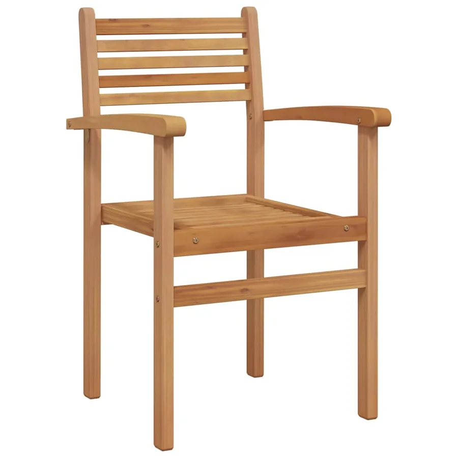 Ensemble de salle à manger pour jardin 5 pcs Naturel - 6