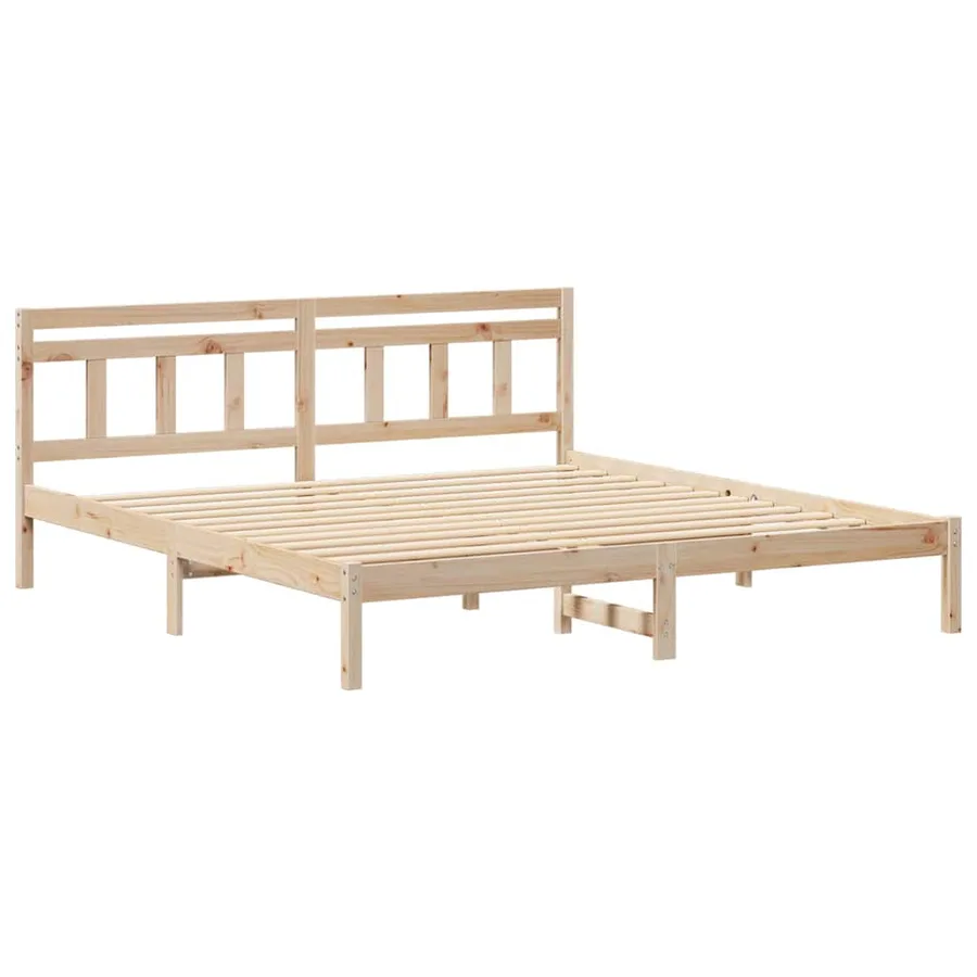 Cadre de lit Marron 180 x 200 cm Pin massif - 4