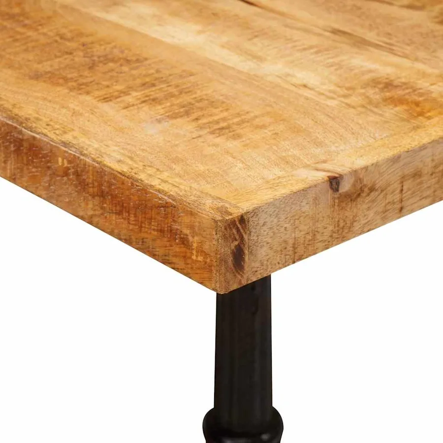 Table bistrot Marron 50 x 50 x 76 cm Bois de mangue massif - 6