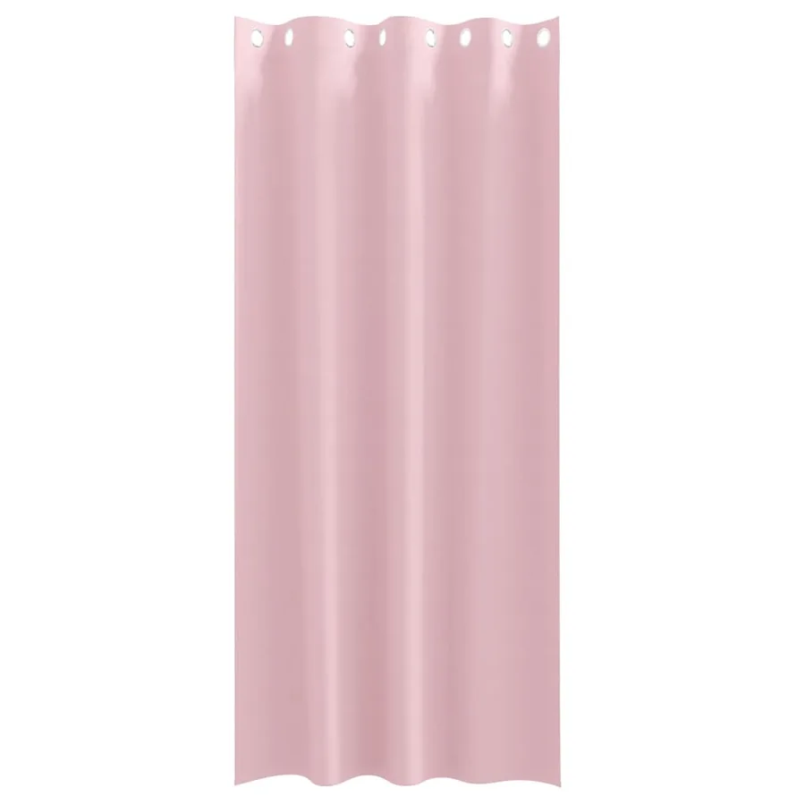 Rideaux occultants avec anneaux 2 pcs Rose bébé 225 x 140 cm - 4