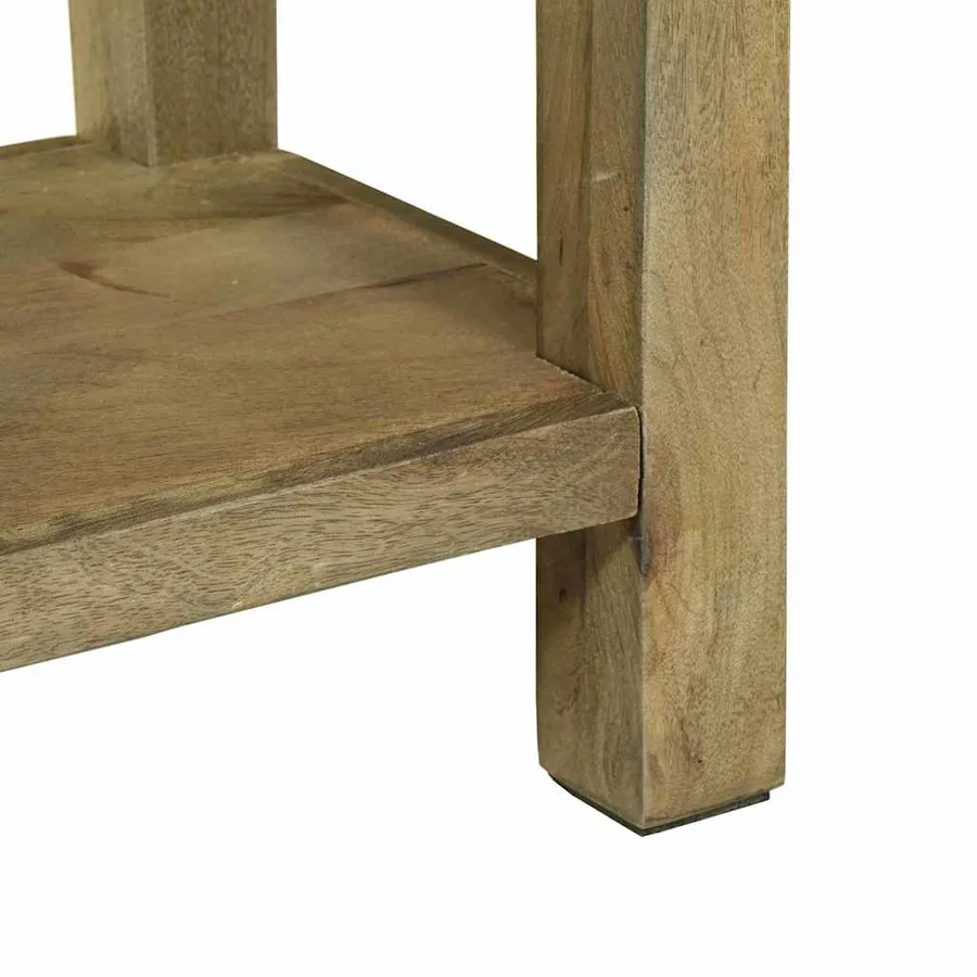 Table console avec tiroir Gris naturel 110 x 30 x 80 cm - 10