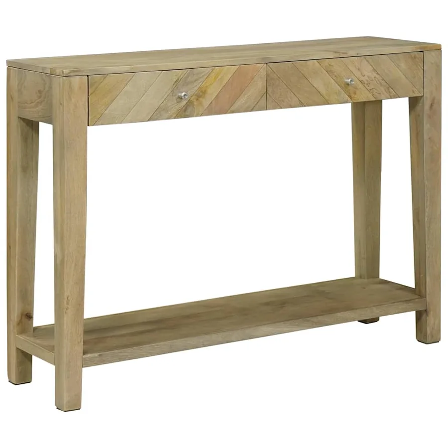 Table console avec tiroir Gris naturel 110 x 30 x 80 cm - 3