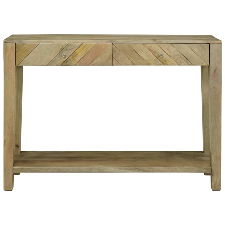 Table console avec tiroir Gris naturel 110 x 30 x 80 cm - 5