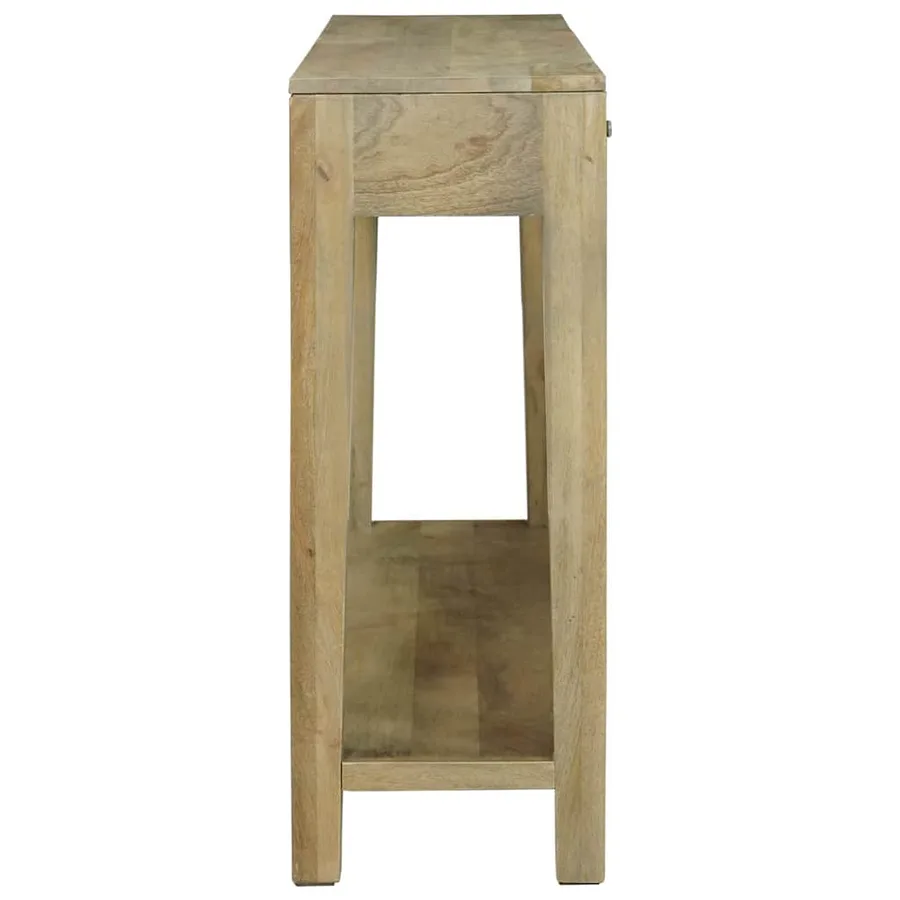 Table console avec tiroir Gris naturel 110 x 30 x 80 cm - 6