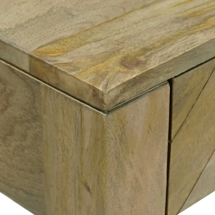 Table console avec tiroir Gris naturel 110 x 30 x 80 cm - 8