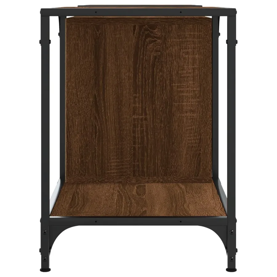 Meuble TV chêne marron 153x37x50 cm bois d'ingénierie - 5