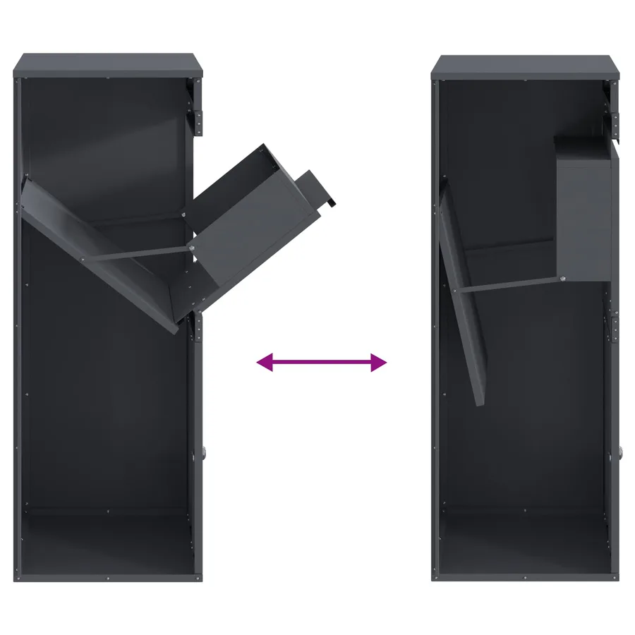 Boîte de dépôt de colis Anthracite 47,5 x 38 x 59 cm Acier - 10