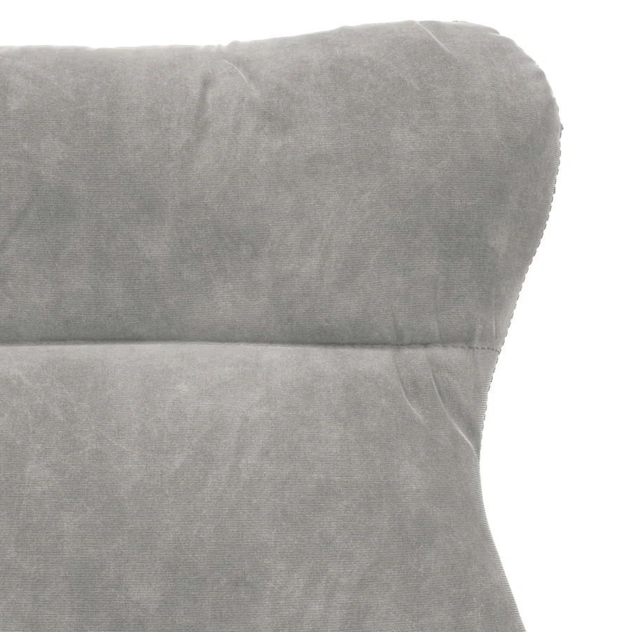 fauteuil Gris clair 69 x 74 x 93 cm Velours - 7