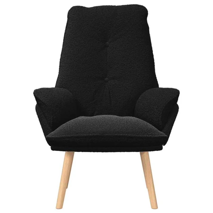 fauteuil Noir 69 x 74 x 93 cm Tissu Sherpa - 4