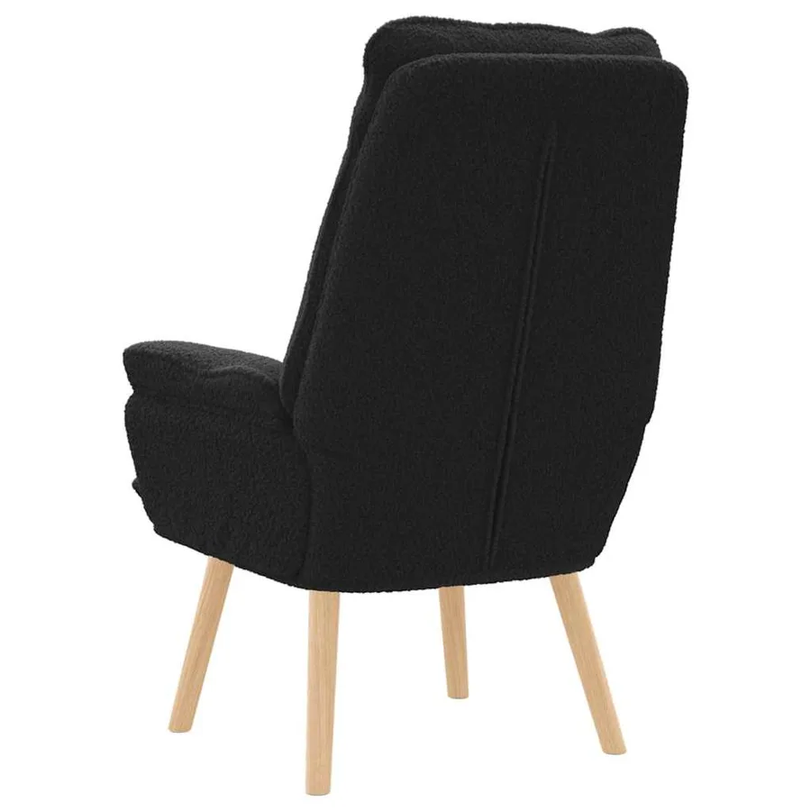 fauteuil Noir 69 x 74 x 93 cm Tissu Sherpa - 6