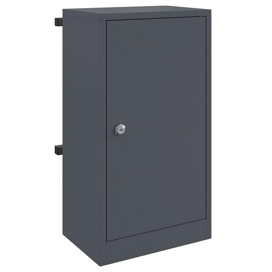 boîte aux lettres avec porte Anthracite 30 x 20 x 55 cm Acier - 2