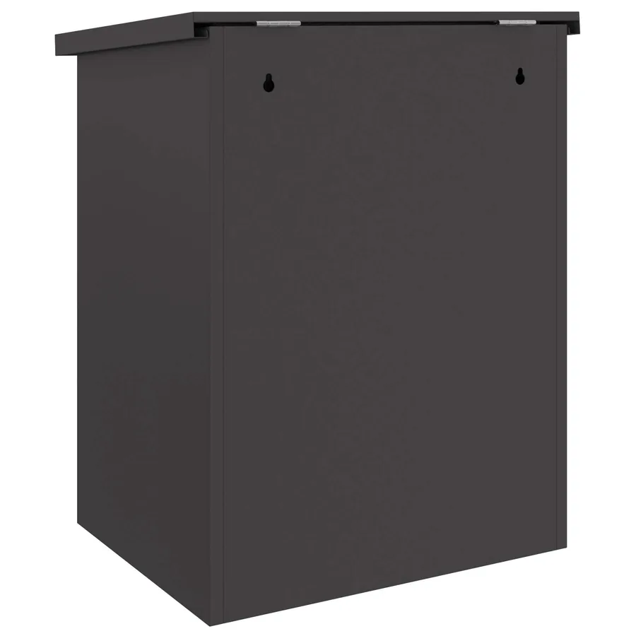 Boîte de dépôt de colis avec porte Noir 47,5 x 38 x 59 cm Acier - 7