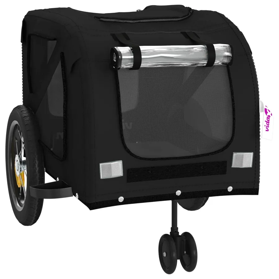 Remorque de vélo pour animaux de compagnie noir - 5