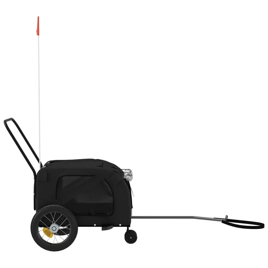 Remorque de vélo pour animaux de compagnie noir - 6