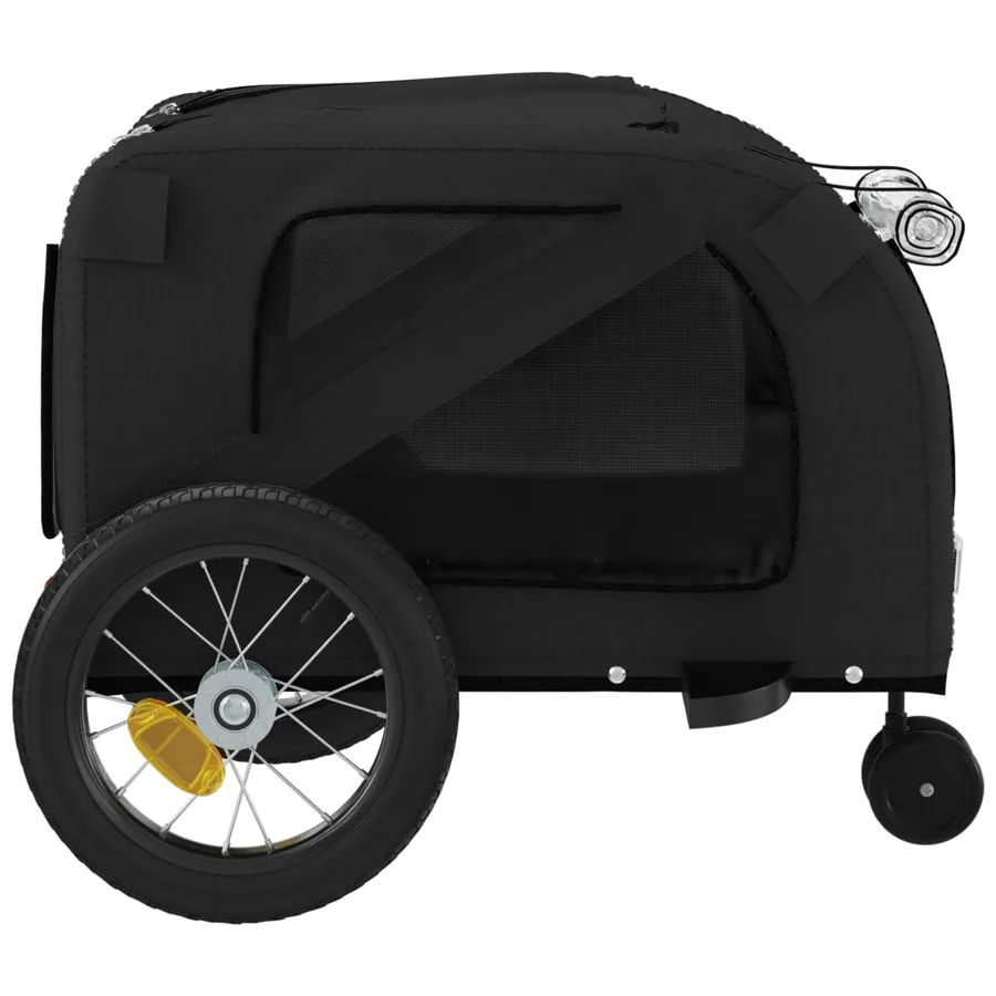 Remorque de vélo pour animaux de compagnie noir - 7