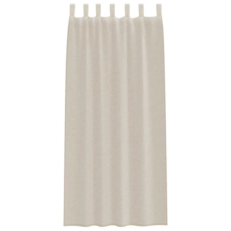 Rideau en Voile 2 pcs Couleur sable 245 x 140 cm Polyester - 4