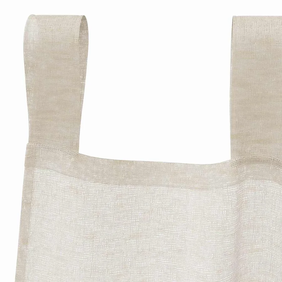 Rideau en Voile 2 pcs Couleur sable 245 x 140 cm Polyester - 5