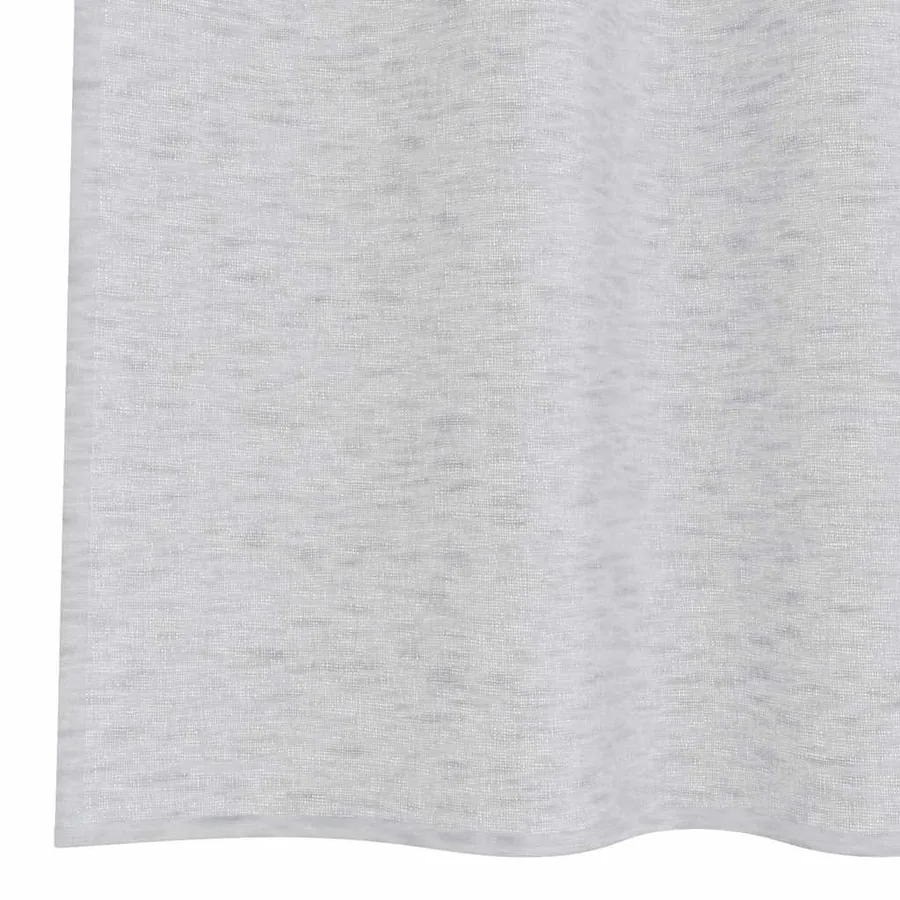 Rideau en Voile 2 pcs Gris clair 140 x 140 cm Polyester - 6