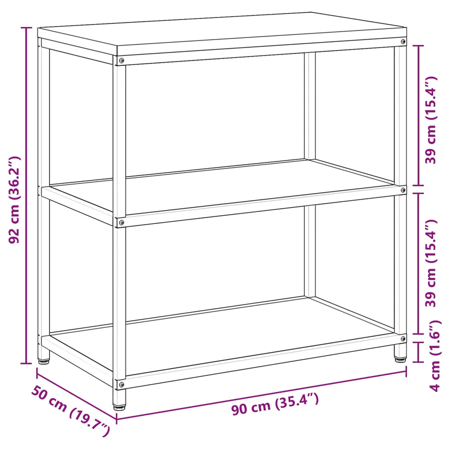 Rangement de cuisine HATTEM Anthracite 90 x 50 x 92 cm Acier - 17