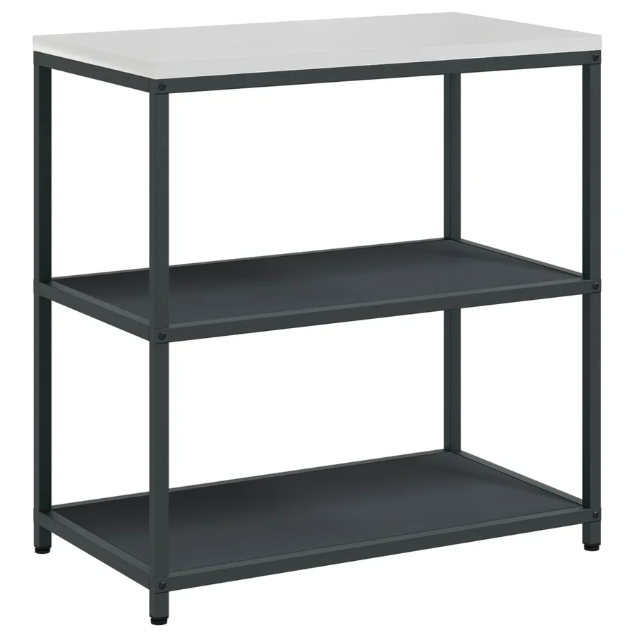 Rangement de cuisine HATTEM Anthracite 90 x 50 x 92 cm Acier - 2