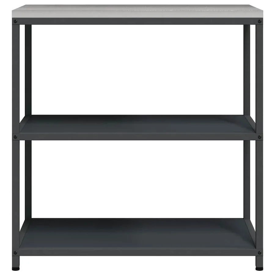 Rangement de cuisine HATTEM Anthracite 90 x 50 x 92 cm Acier - 7