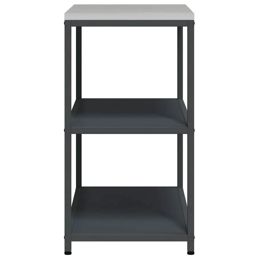 Rangement de cuisine HATTEM Anthracite 90 x 50 x 92 cm Acier - 9