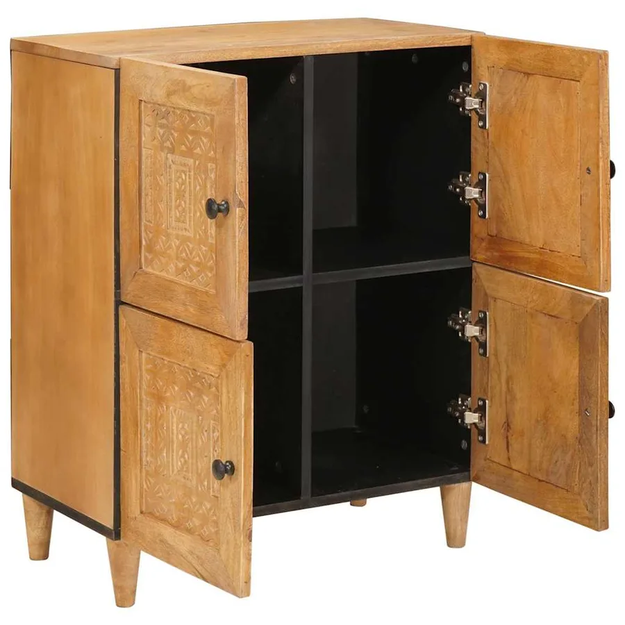 Buffet 60 x 33 x 75 cm Bois de mangue massif - 2