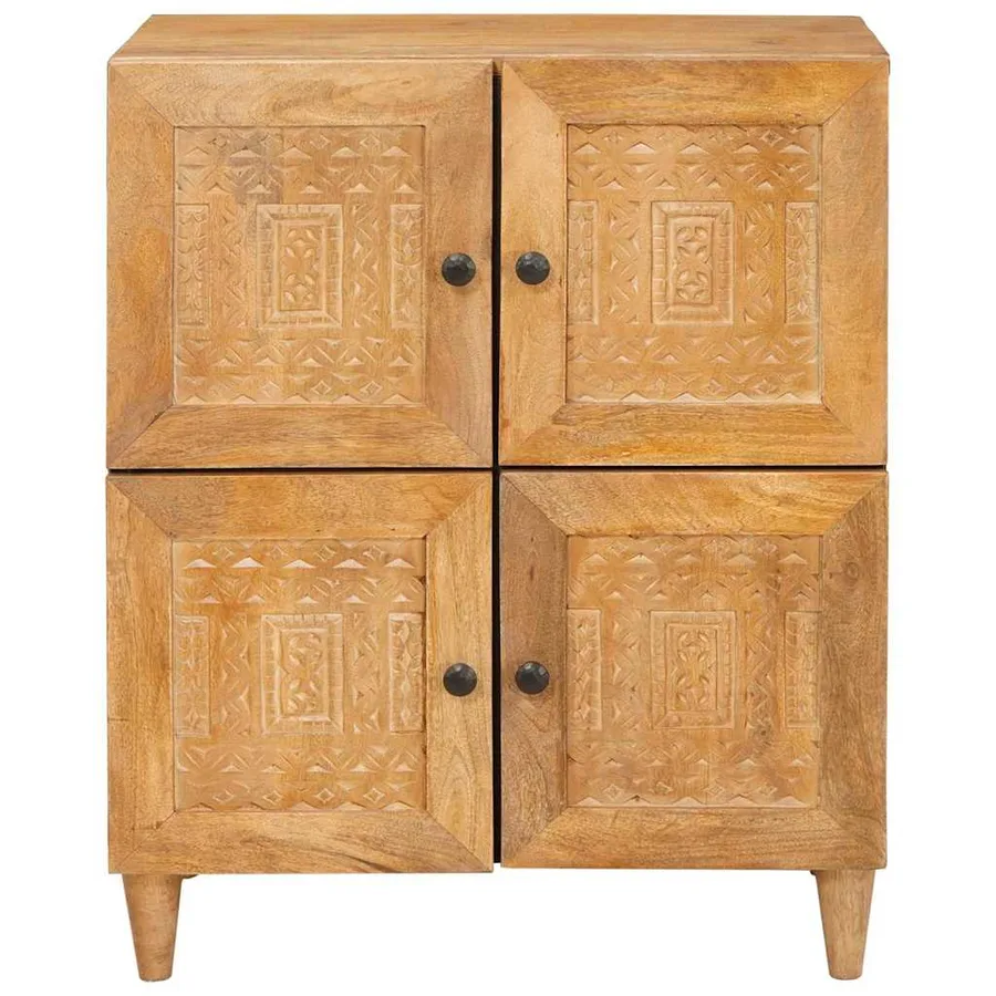 Buffet 60 x 33 x 75 cm Bois de mangue massif - 3