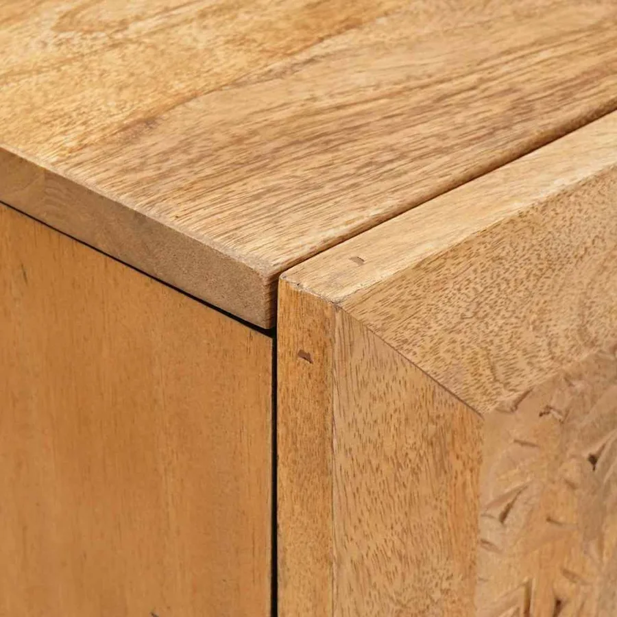 Buffet 60 x 33 x 75 cm Bois de mangue massif - 6