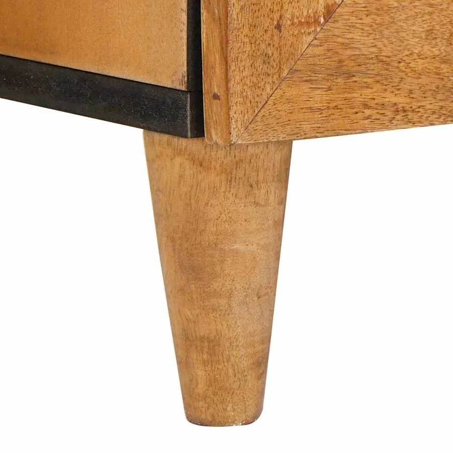 Buffet 60 x 33 x 75 cm Bois de mangue massif - 8