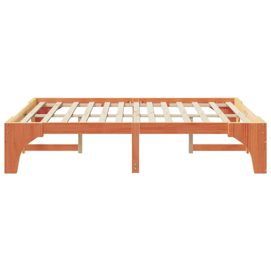 Cadre de lit Marron 160 x 200 cm Pin massif - 6