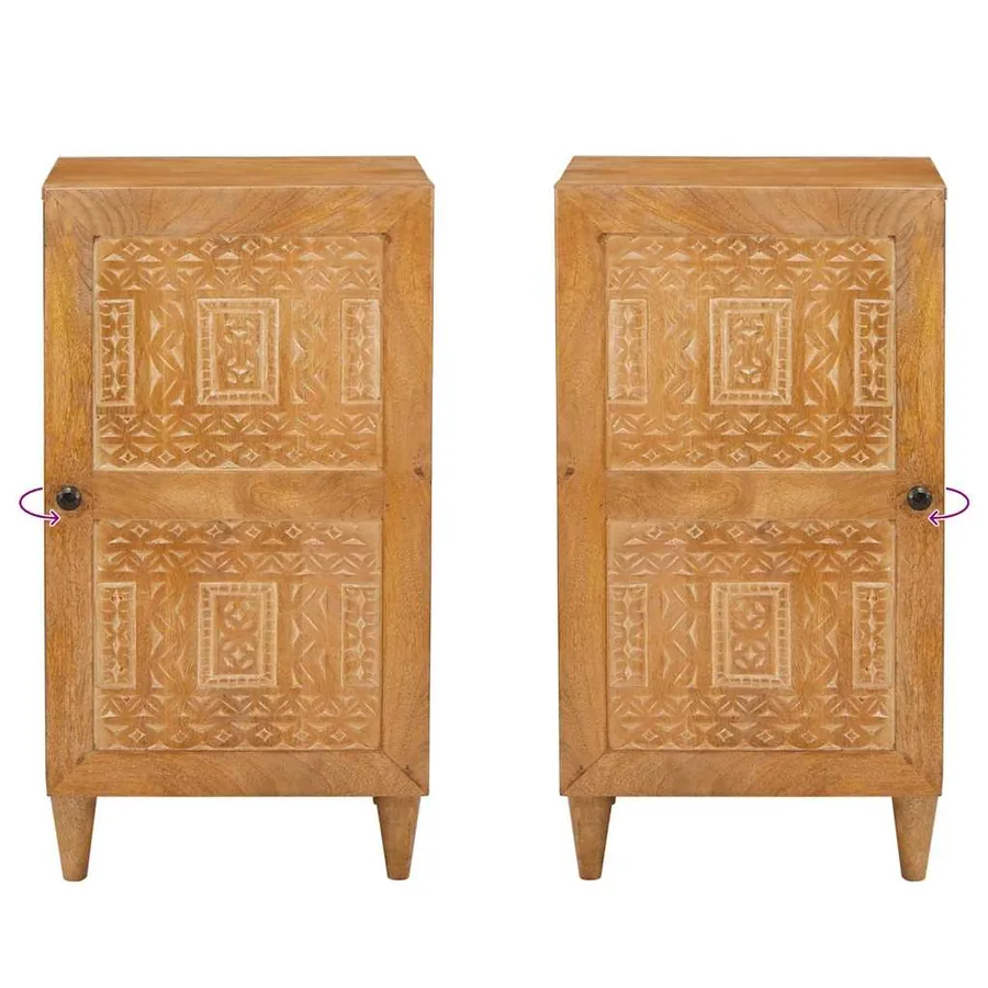 Buffet Marron clair 33,5 x 40 x 75 cm - 10