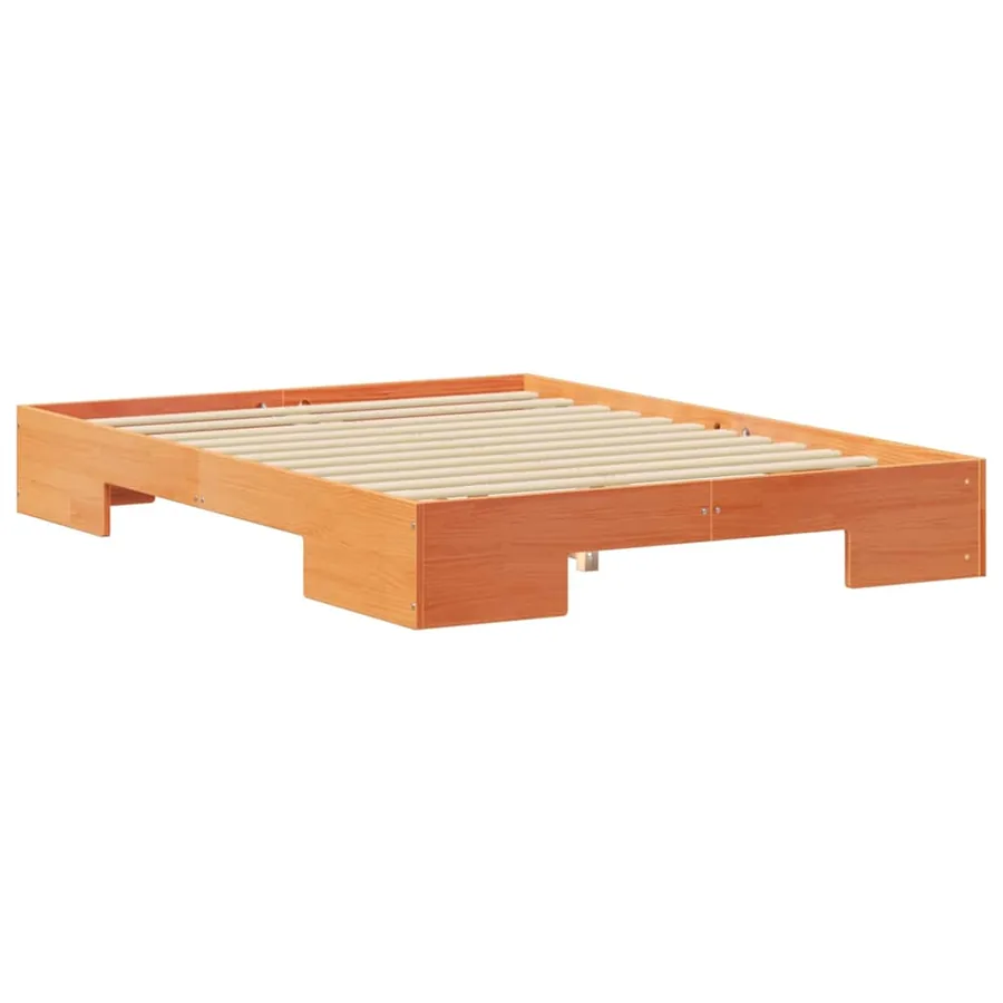Cadre de lit Marron 140 x 190 cm - 7