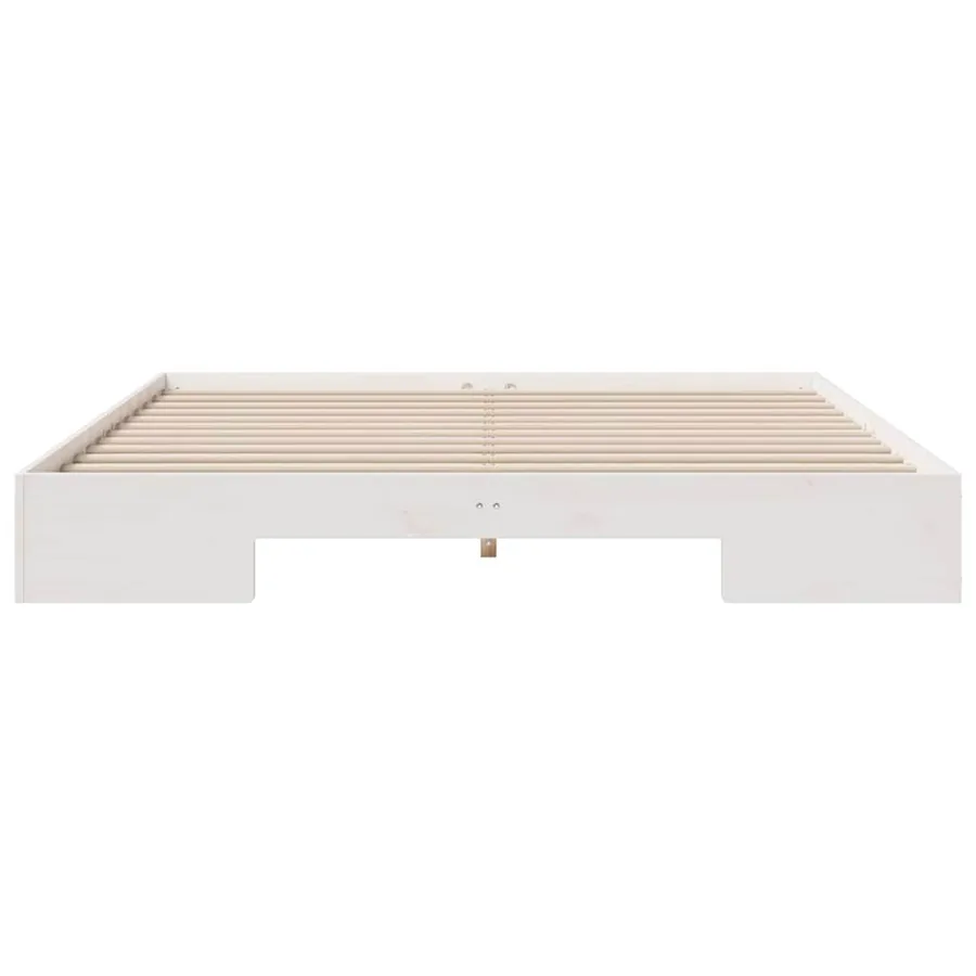Cadre de lit Blanc 200 x 200 cm - 5
