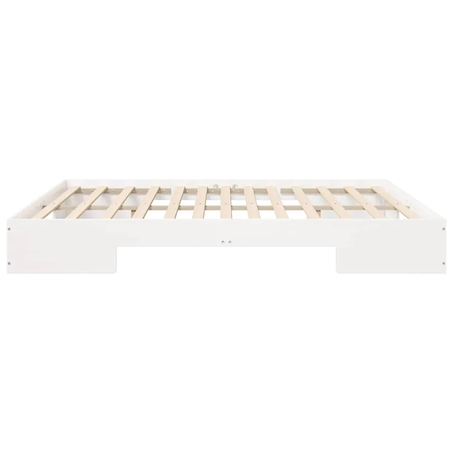 Cadre de lit Blanc 200 x 200 cm - 6