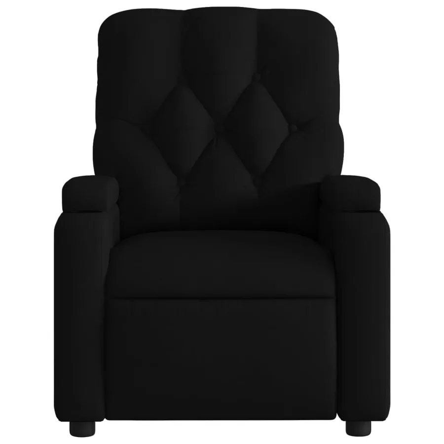 Fauteuil inclinable Noir Tissu - 6