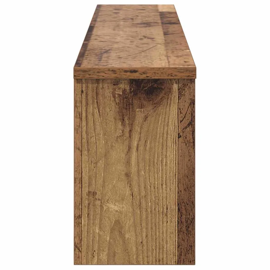 Porte-manteau mural avec étagère Bois ancien 100 x 16 x 26 cm - 6