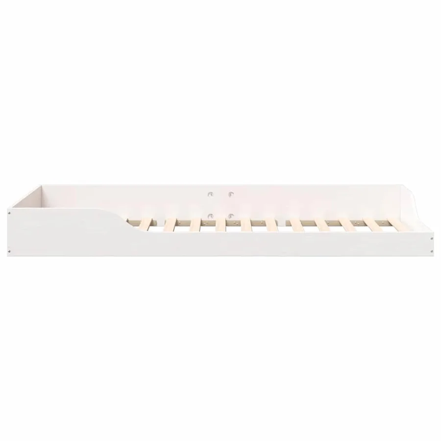 Cadre de lit Blanc 80 x 210 cm Pin massif - 6