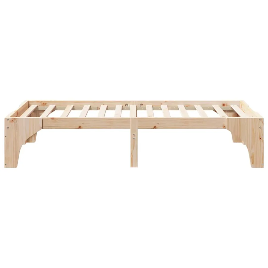 Cadre de lit Marron 100 x 200 cm Pin massif - 6
