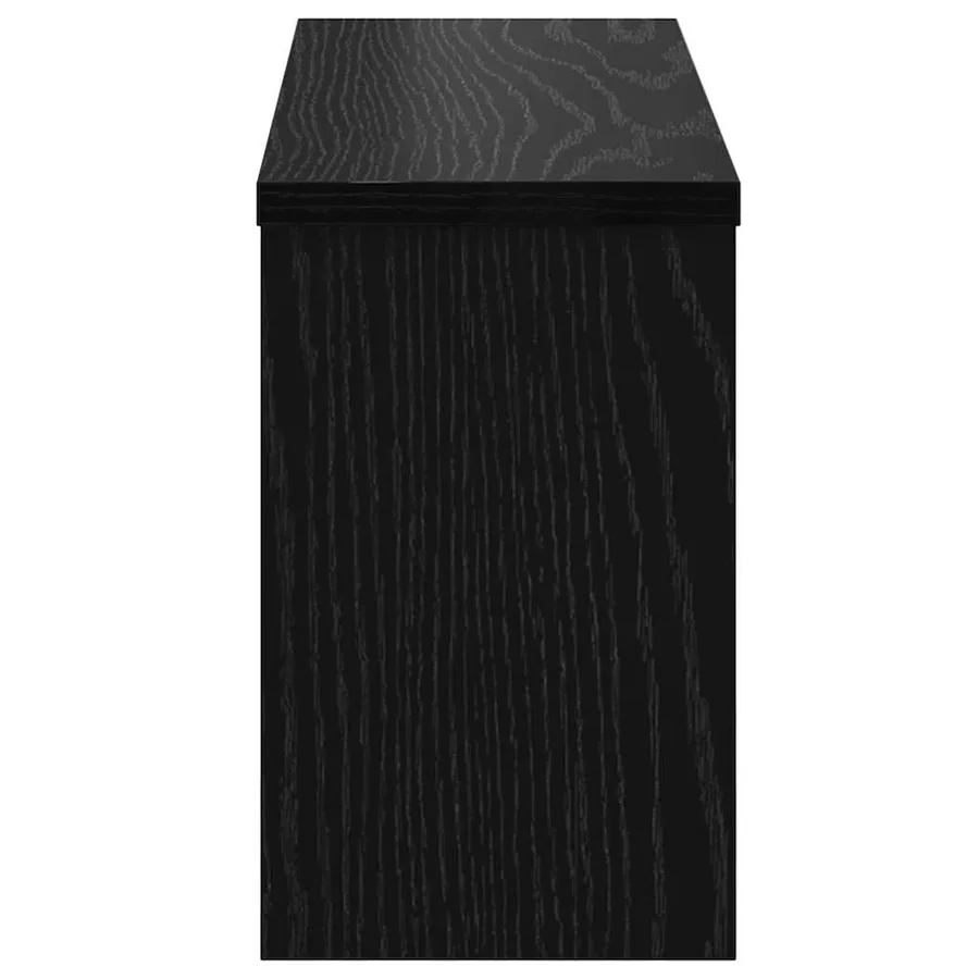 Porte-manteau mural avec étagère Chêne noir 50 x 16 x 26 cm - 6