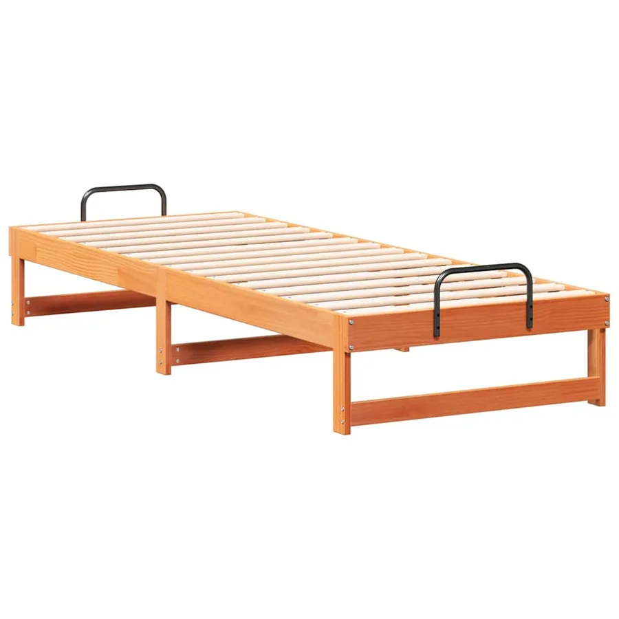 Cadre de lit Marron 80 x 200 cm Pin massif - 4