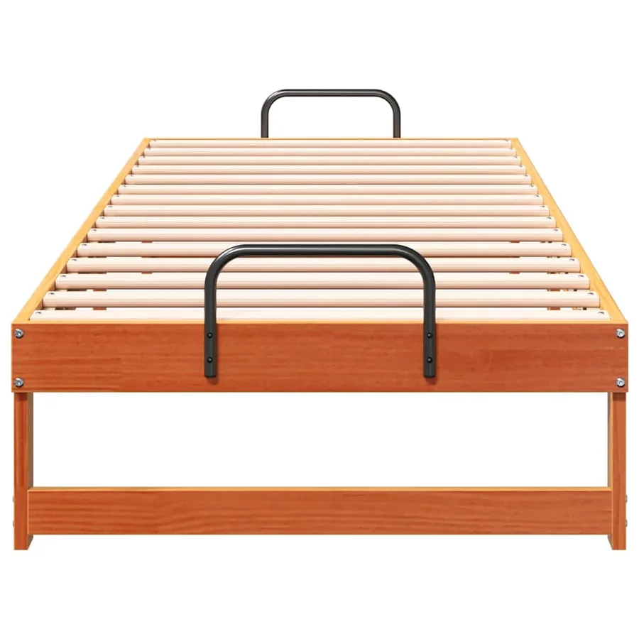 Cadre de lit Marron 80 x 200 cm Pin massif - 5