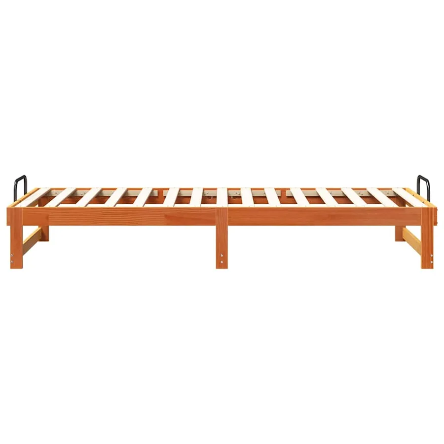 Cadre de lit Marron 80 x 200 cm Pin massif - 6