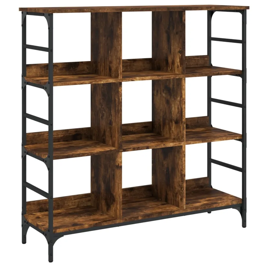 Buffet chêne fumé 102x32x103,5 cm bois d'ingénierie - 2