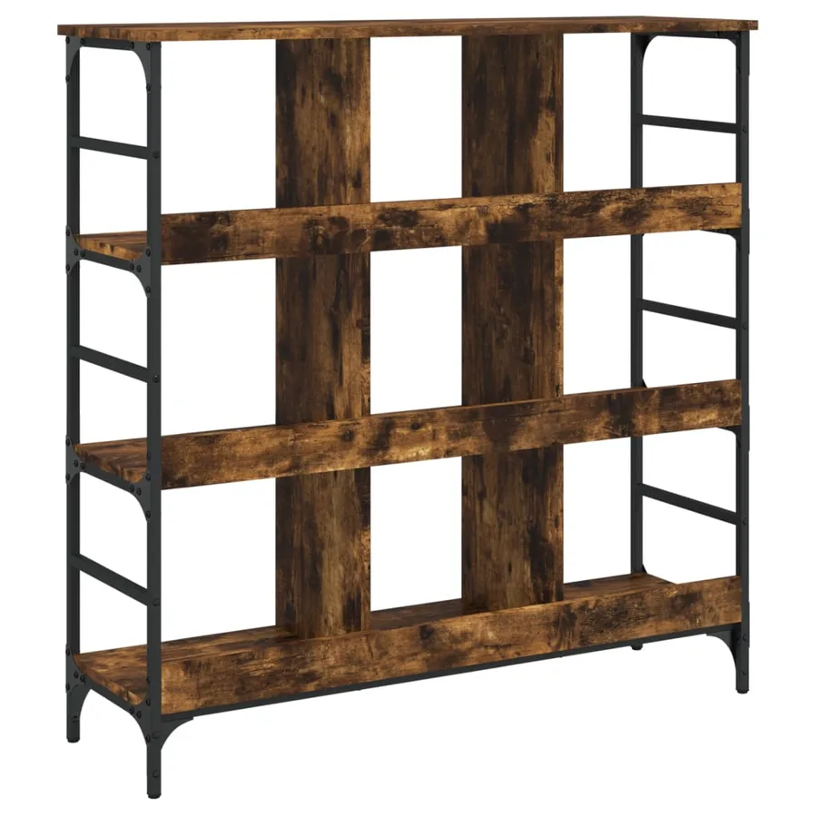 Buffet chêne fumé 102x32x103,5 cm bois d'ingénierie - 6