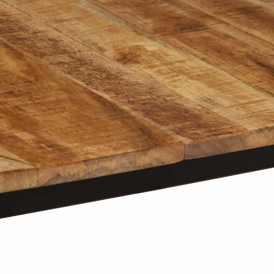 Table à manger 160x80x75 cm bois de manguier massif brut - 6