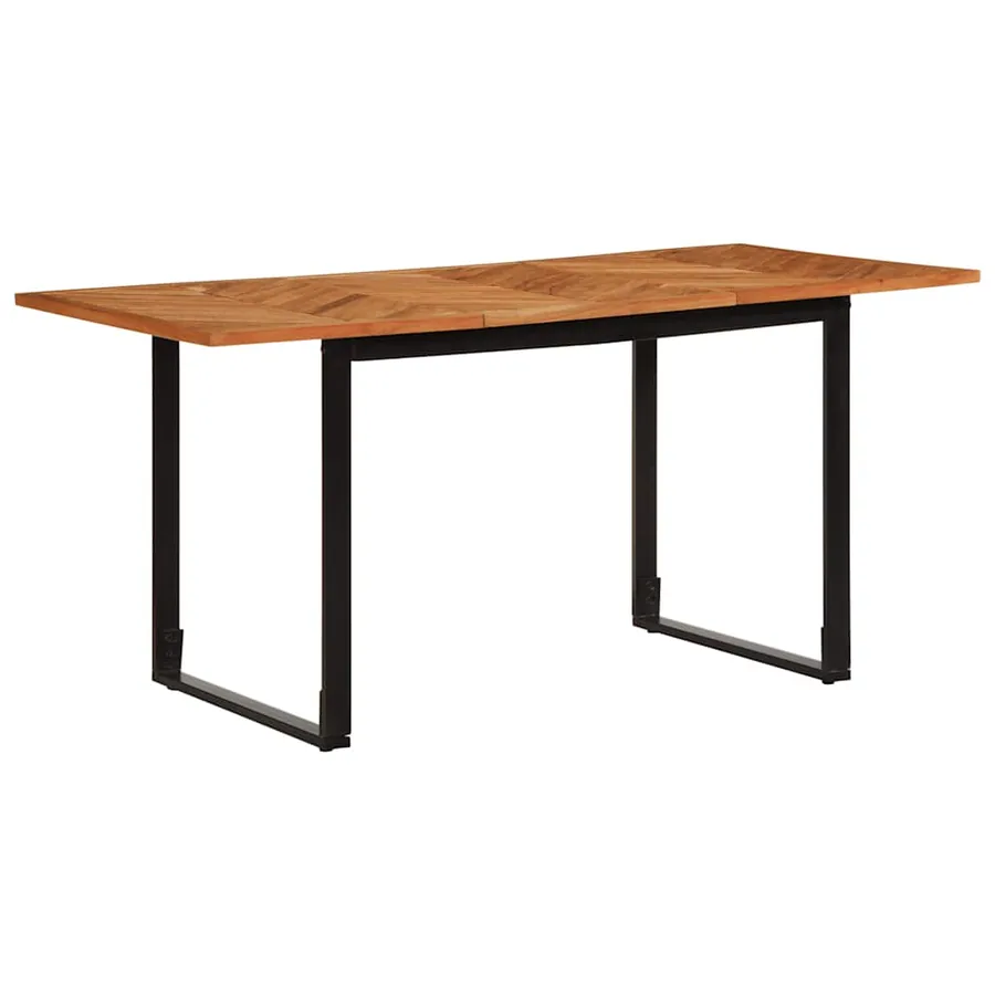Table à manger 160x80x75 cm bois massif d'acacia