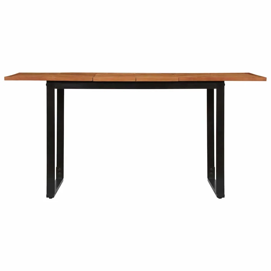 Table à manger 160x80x75 cm bois massif d'acacia - 2